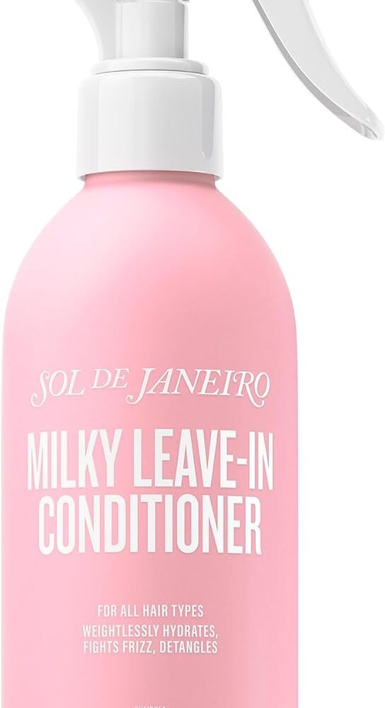 Sol de Janeiro Milky Leave-In Conditioner Heat Protection Spray For Hair | Fights Frizz,Detangles, Vegan Formula