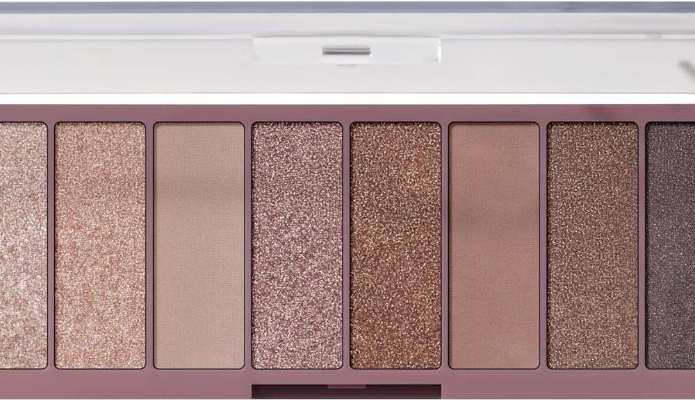 e.l.f. Perfect 10 Eyeshadow Palette, Nude Rose Gold | Ten Ultra-pigmented Shimmer & Matte Shades, Creamy & Blendable Formula, Vegan & Cruelty-free